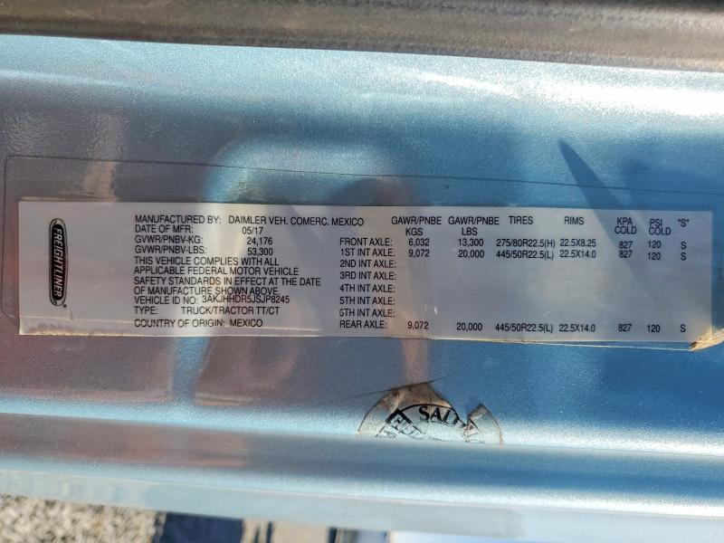 Aukcja sprzedaży 2018 Freigliner Cascadia 126, vin: 3AKJHHDR5JSJP8245, numer aukcji: 46044196
