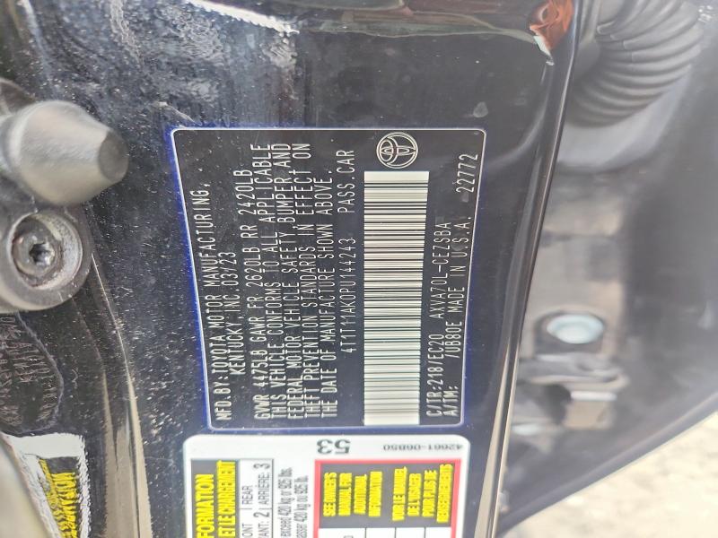 Продаж на аукціоні авто 2023 Toyota Camry, vin: 4T1T11AK0PU144243, номер лоту: 46455076