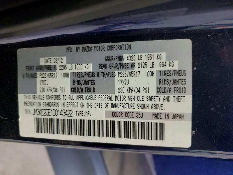Aukcja sprzedaży 2013 Mazda Cx-5, vin: JM3KE2CE1D0143422, numer aukcji: 48155276