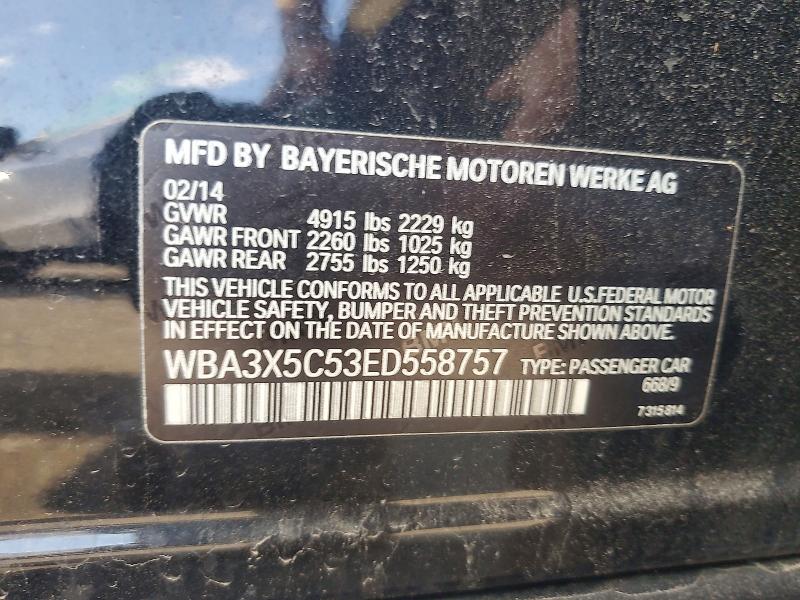 2014 Bmw 328 მანქანა იყიდება აუქციონზე, vin: WBA3X5C53ED558757, აუქციონის ნომერი: 41666926