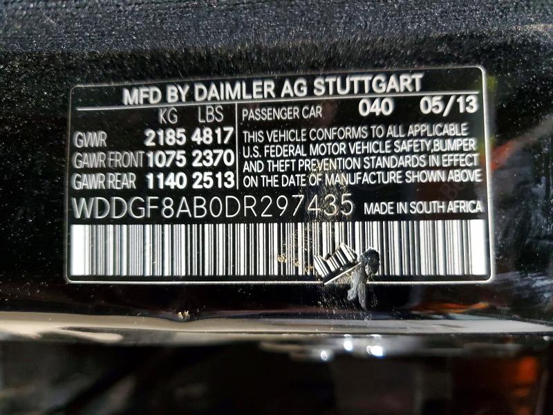 Продаж на аукціоні авто 2013 Mercedes-benz C, vin: WDDGF8AB0DR297435, номер лоту: 45465436