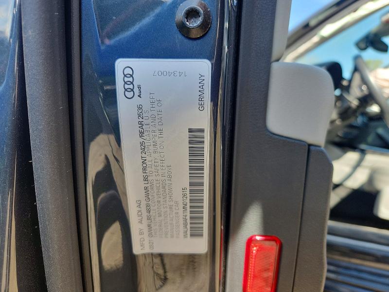 79951535 :رقم المزاد ، WAUABAF41MN012615 vin ، 2021 Audi A4 مزاد بيع
