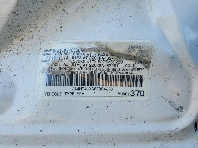 Продаж на аукціоні авто 2008 Mitsubishi Outlander, vin: JA4MT41X68Z004258, номер лоту: 78602995