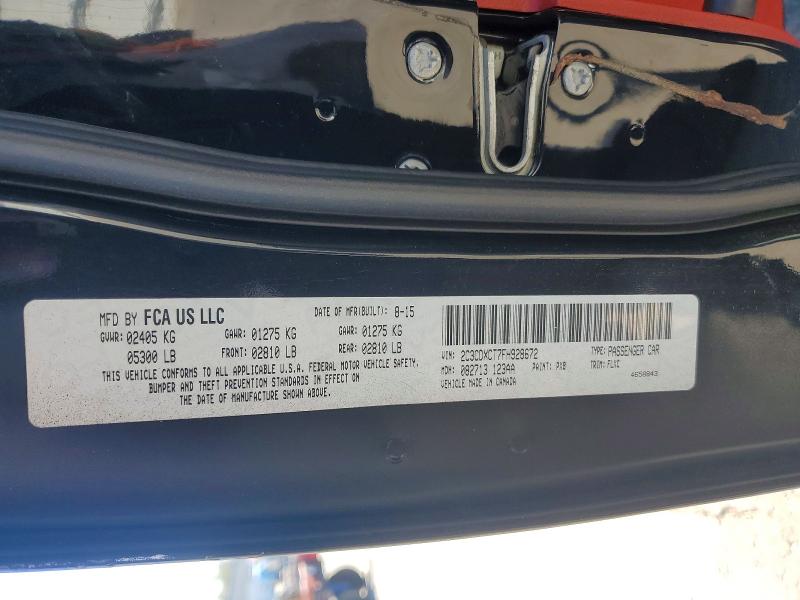 Продаж на аукціоні авто 2015 Dodge Charger, vin: 2C3CDXCT7FH928672, номер лоту: 46469546