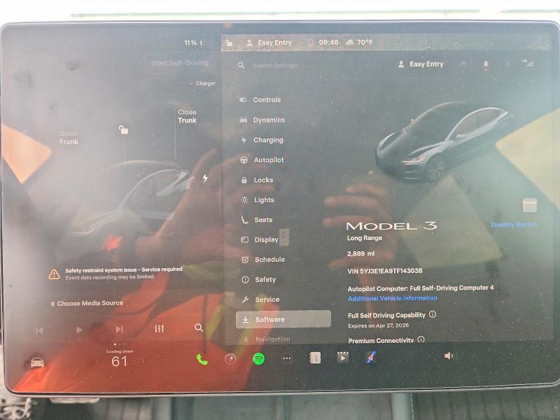 46505726 :رقم المزاد ، 5YJ3E1EA9TF143038 vin ، 2026 Tesla Model 3 مزاد بيع