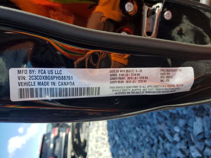 Продажа на аукционе авто 2023 Dodge Charger, vin: 2C3CDXBG6PH588761, номер лота: 45529526