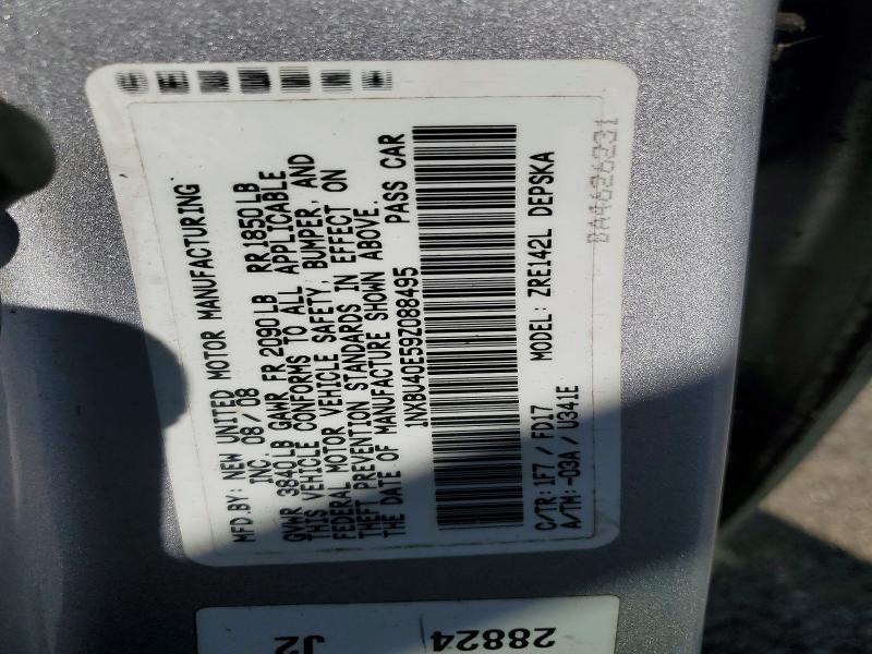 Продаж на аукціоні авто 2009 Toyota Corolla, vin: 1NXBU40E59Z088495, номер лоту: 45743306
