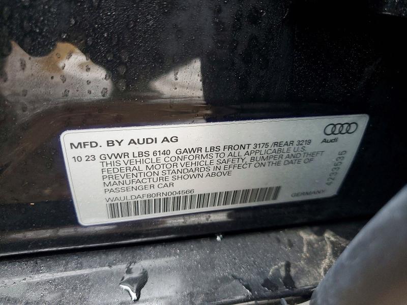 Продажа на аукционе авто 2024 Audi A8, vin: WAULDAF80RN004566, номер лота: 79358745