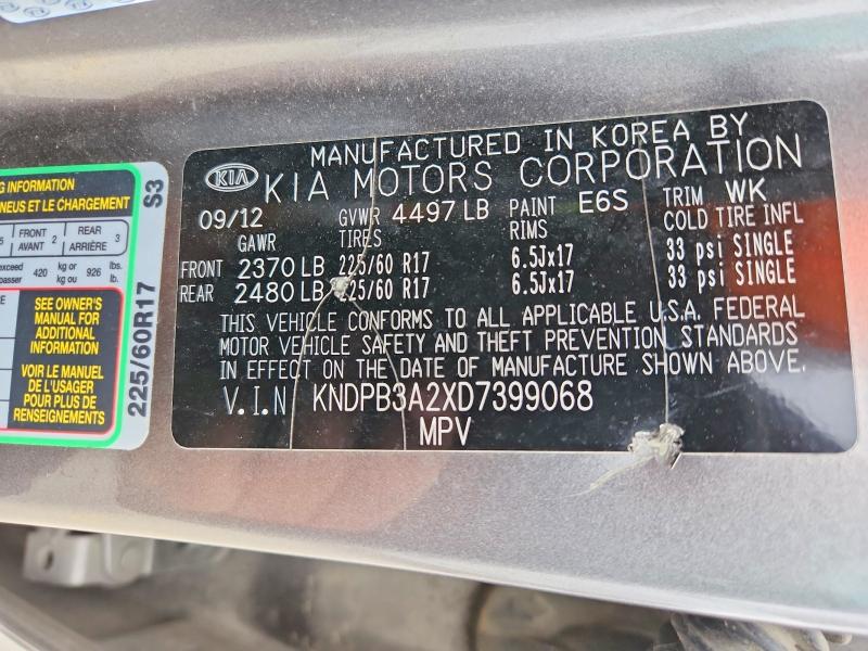 Aukcja sprzedaży 2013 Kia Sportage, vin: KNDPB3A2XD7399068, numer aukcji: 79472505
