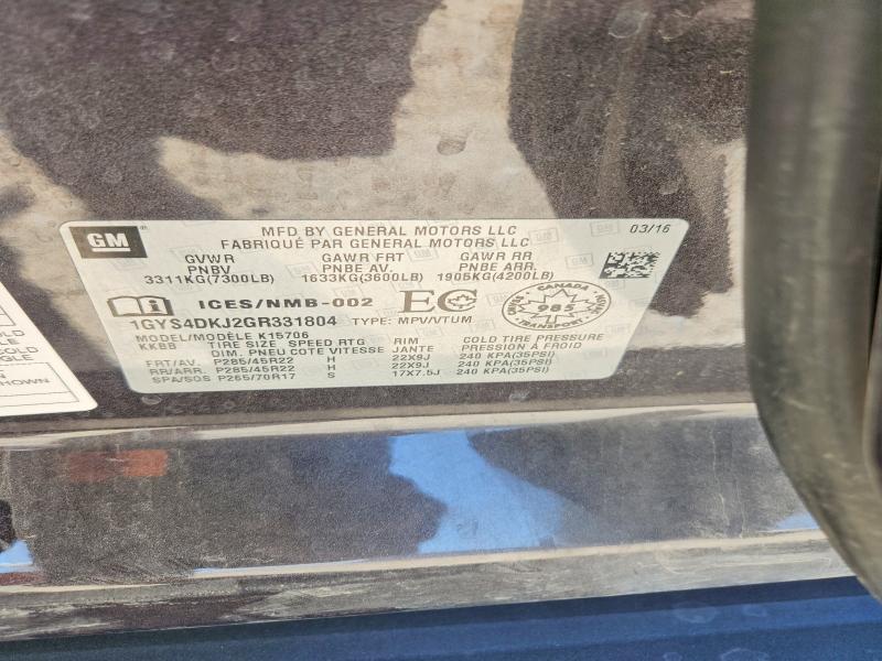 Продажа на аукционе авто 2016 Cadillac Escalade, vin: 1GYS4DKJ2GR331804, номер лота: 47629166