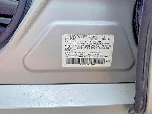 Продажа на аукционе авто 2016 Infiniti Q50, vin: JN1EV7AP7GM301639, номер лота: 45570966