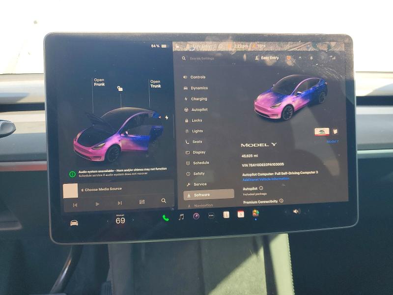 Aukcja sprzedaży 2023 Tesla Model Y, vin: 7SAYGDEE0PA103005, numer aukcji: 79399275