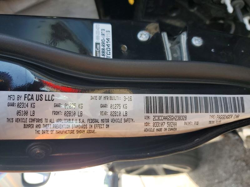 2016 Chrysler 300 მანქანა იყიდება აუქციონზე, vin: 2C3CCAAG5GH238328, აუქციონის ნომერი: 46039746