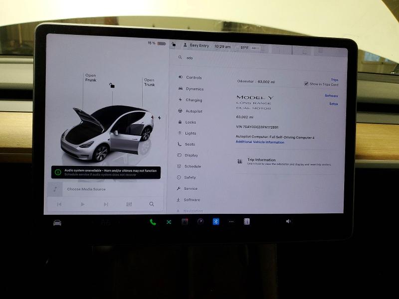 Aukcja sprzedaży 2023 Tesla Model Y, vin: 7SAYGDEE0PA172891, numer aukcji: 46927876