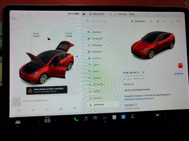Продаж на аукціоні авто 2021 Tesla Model Y, vin: 5YJYGDEE8MF245856, номер лоту: 46141666