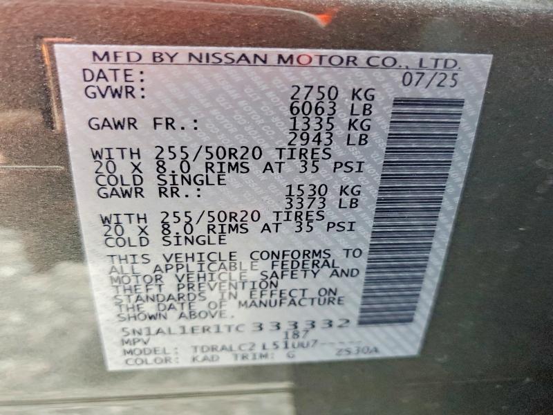 Продажа на аукционе авто 2026 Infiniti Qx60, vin: 5N1AL1ER1TC333332, номер лота: 78685305