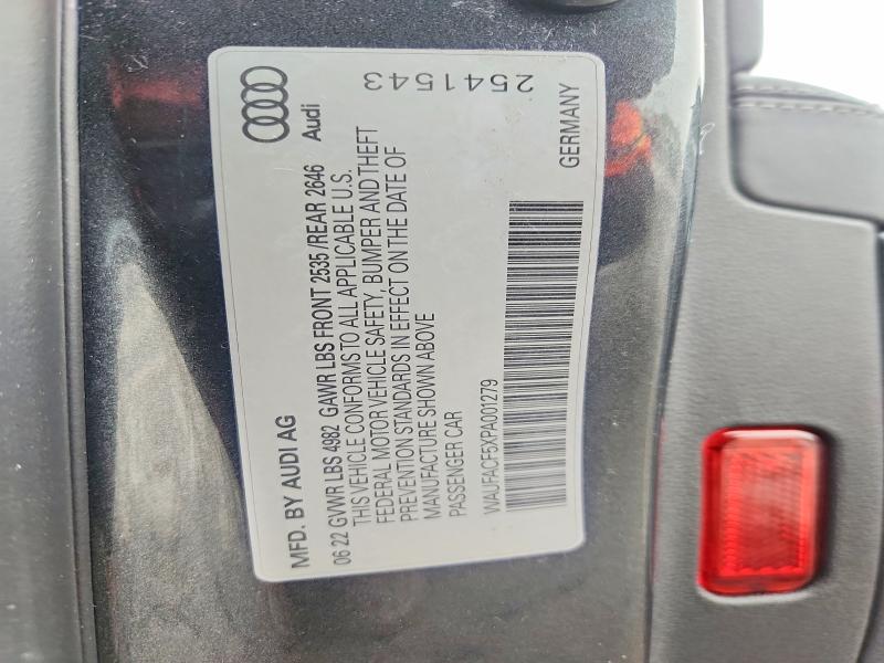 Aukcja sprzedaży 2023 Audi A5, vin: WAUFACF5XPA001279, numer aukcji: 78647845