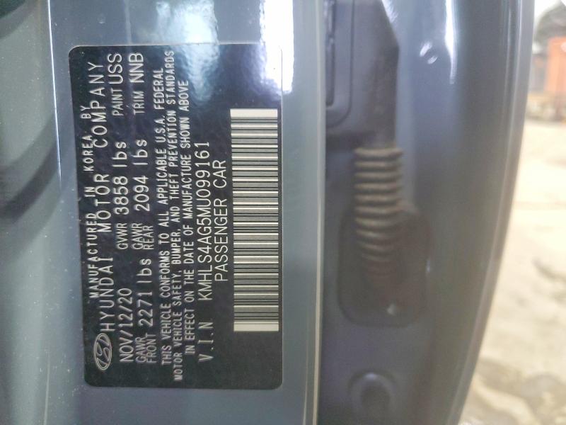 79202825 :رقم المزاد ، KMHLS4AG5MU099161 vin ، 2021 Hyundai Elantra مزاد بيع
