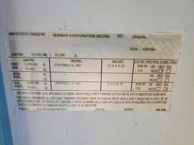 Продаж на аукціоні авто 2004 Frht Chasis, vin: 4UZABFDC64CN33251, номер лоту: 47432986