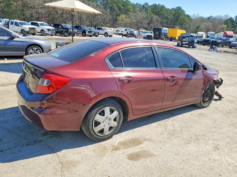 Продаж на аукціоні авто 2012 Honda Civic, vin: 2HGFB2F52CH539076, номер лоту: 78993395