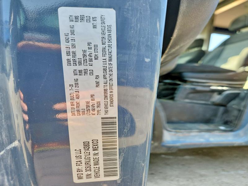 Продажа на аукционе авто 2020 Ram Promaster 3500, vin: 3C6URVJG1LE143803, номер лота: 46335026