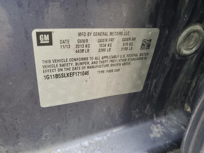 Продаж на аукціоні авто 2014 Chevrolet Malibu, vin: 1G11B5SLXEF171046, номер лоту: 41668416
