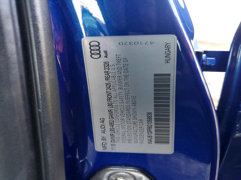 Aukcja sprzedaży 2016 Audi S3, vin: WAUB1GFF6G1058836, numer aukcji: 47557876