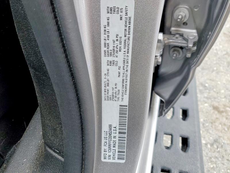 Продажа на аукционе авто 2025 Ram 1500, vin: 1C6RRFFG3SN524499, номер лота: 47046846