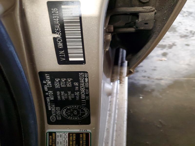 Aukcja sprzedaży 2010 Hyundai Accent, vin: KMHCN4BC6AU443126, numer aukcji: 45758096