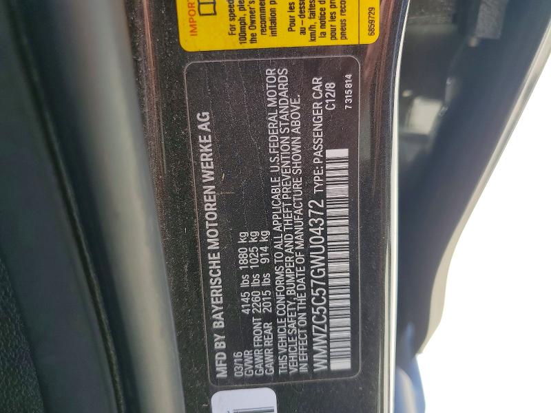 Продажа на аукционе авто 2016 Mini Cooper, vin: WMWZC5C57GWU04372, номер лота: 46294676