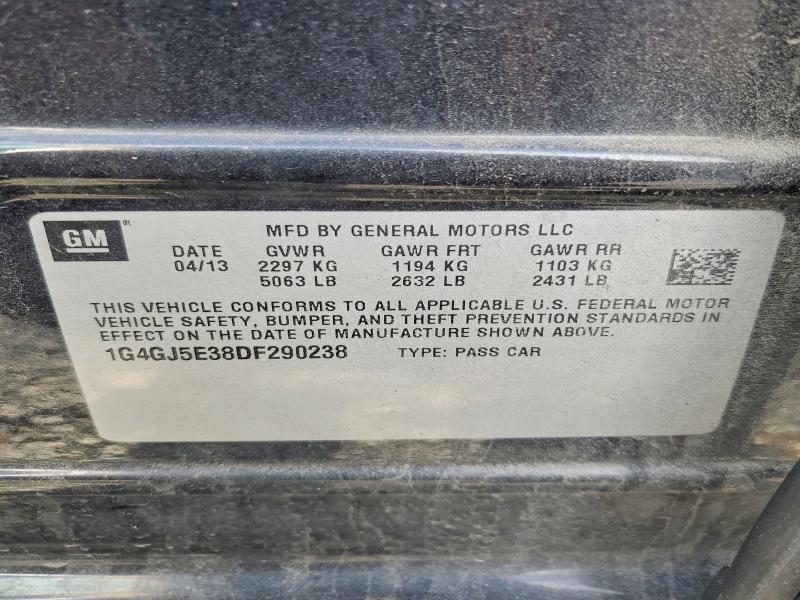 47771306 :رقم المزاد ، 1G4GJ5E38DF290238 vin ، 2013 Buick Lacrosse مزاد بيع