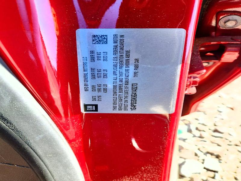 46377026 :رقم المزاد ، 1G4PS5SK9G4143273 vin ، 2016 Buick Verano مزاد بيع
