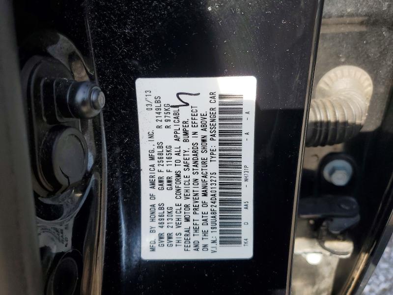 Aukcja sprzedaży 2013 Acura Tl, vin: 19UUA8F24DA013275, numer aukcji: 45908156