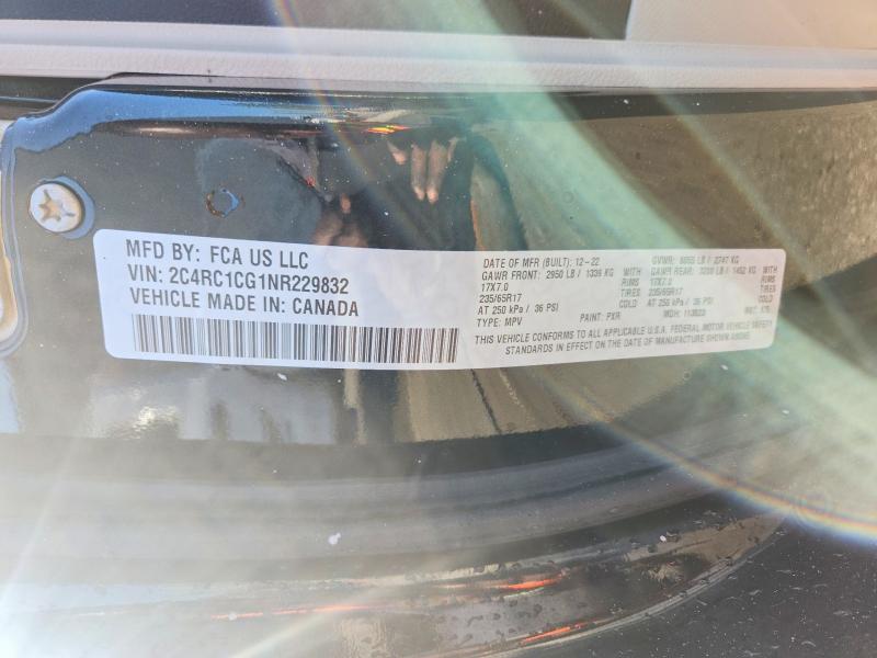 Продаж на аукціоні авто 2022 Chrysler Voyager, vin: 2C4RC1CG1NR229832, номер лоту: 46828206