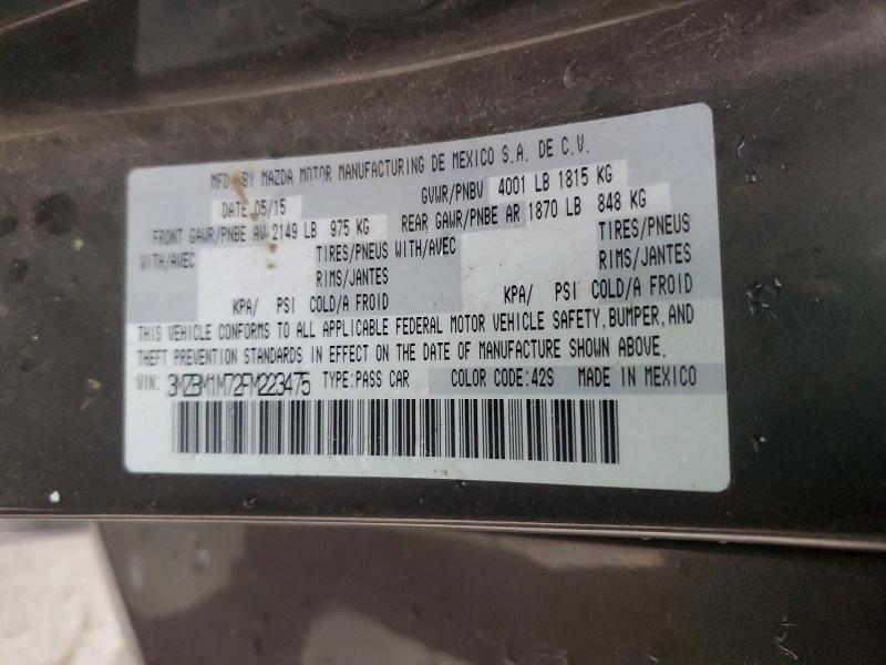 Aukcja sprzedaży 2015 Mazda 3, vin: 3MZBM1M72FM223475, numer aukcji: 45700666