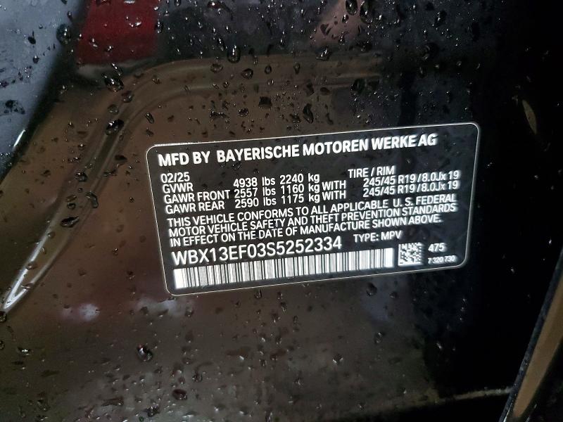 Продажа на аукционе авто 2025 Bmw X1, vin: WBX13EF03S5252334, номер лота: 79926305