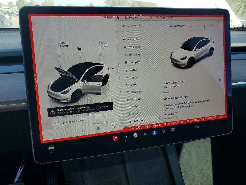 77735985 :رقم المزاد ، 7SAYGDED0SF276431 vin ، 2025 Tesla Model Y مزاد بيع