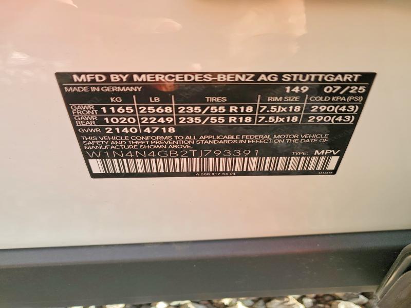 Продаж на аукціоні авто 2026 Mercedes-benz Gla, vin: W1N4N4GB2TJ793391, номер лоту: 46087196