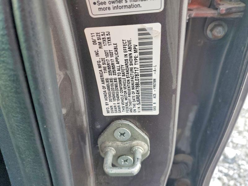 Продаж на аукціоні авто 2011 Honda Cr-v, vin: 5J6RE4H78BL078717, номер лоту: 47547806