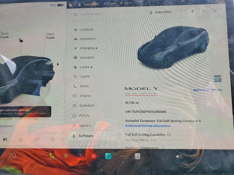 Продажа на аукционе авто 2024 Tesla Model Y, vin: 7SAYGDEF9RA265095, номер лота: 46195346
