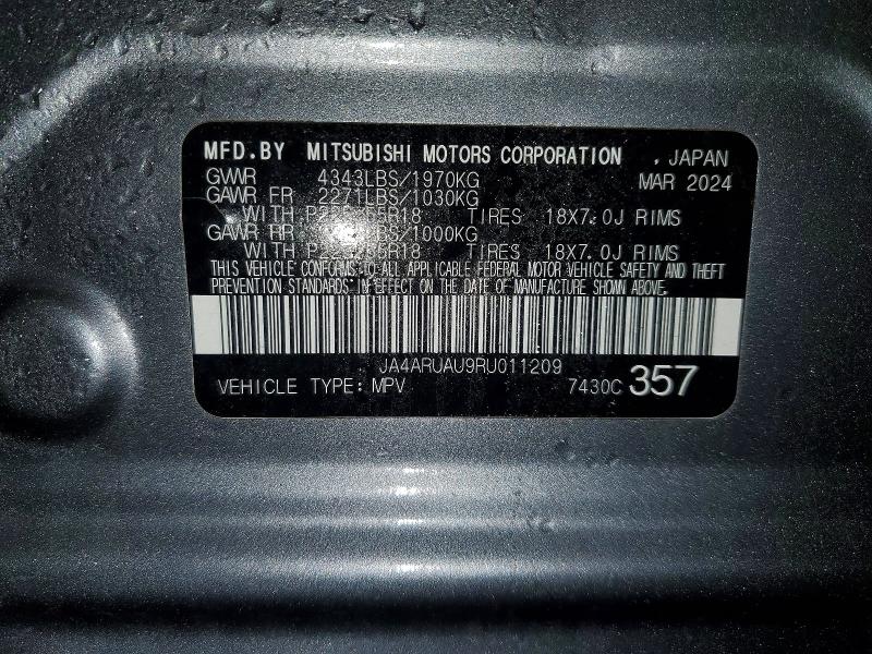 Продаж на аукціоні авто 2024 Mitsubishi Outlander Sport, vin: JA4ARUAU9RU011209, номер лоту: 79526425