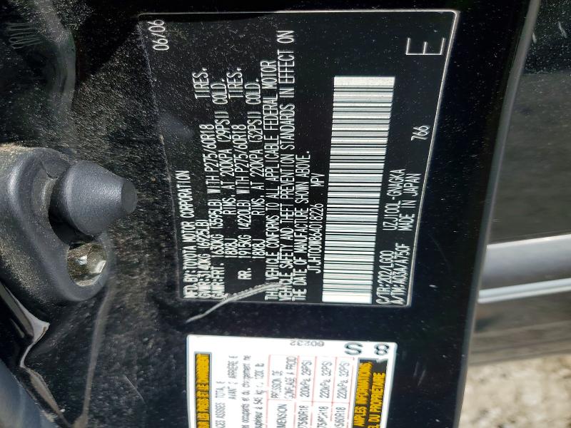 2006 Lexus Lx 470 მანქანა იყიდება აუქციონზე, vin: JTJHT00W864018226, აუქციონის ნომერი: 49404486