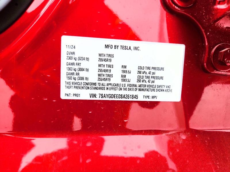 Продаж на аукціоні авто 2025 Tesla Model Y, vin: 7SAYGDEE0SA351845, номер лоту: 47640746