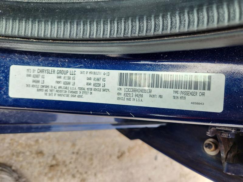 45613096 :رقم المزاد ، 1C3CCBBB4DN699130 vin ، 2013 Chrysler 200 مزاد بيع