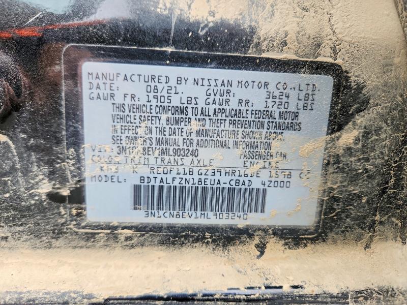 Продаж на аукціоні авто 2021 Nissan Versa, vin: 3N1CN8EV1ML903240, номер лоту: 79563055