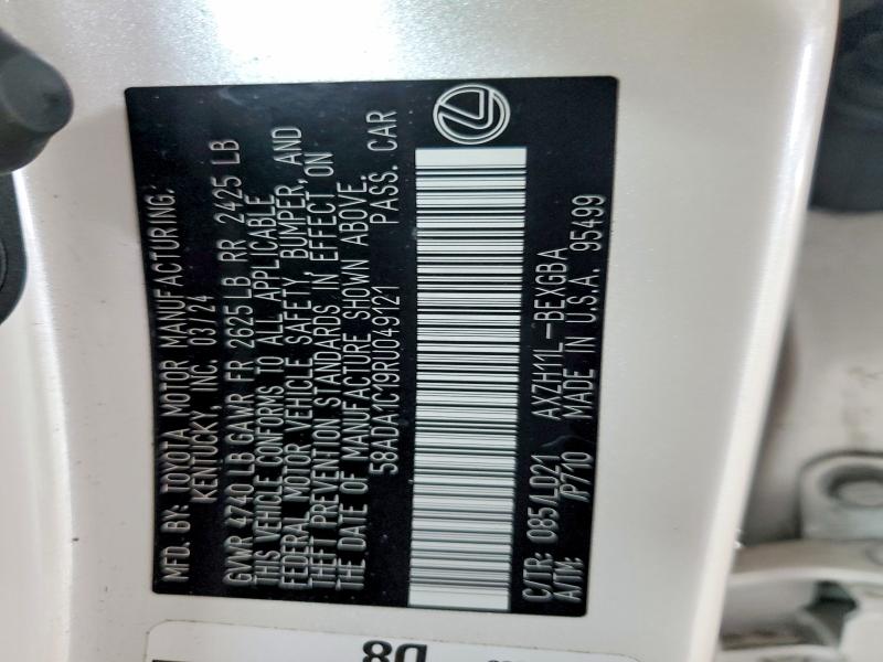 Продажа на аукционе авто 2024 Lexus Es 300h, vin: 58ADA1C19RU049121, номер лота: 79803705