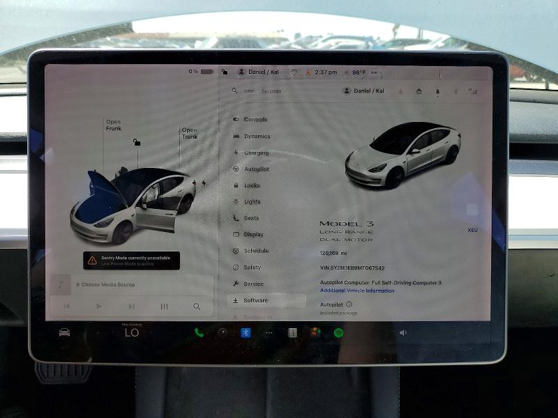 Aukcja sprzedaży 2021 Tesla Model 3, vin: 5YJ3E1EB9MF067542, numer aukcji: 47189456
