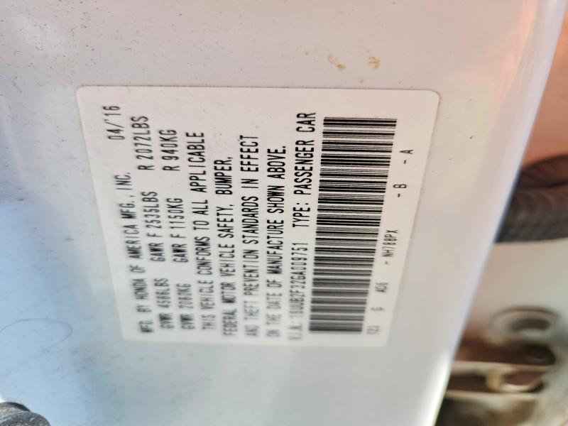 47844676 :رقم المزاد ، 19UUB2F32GA009751 vin ، 2016 Acura Tlx مزاد بيع