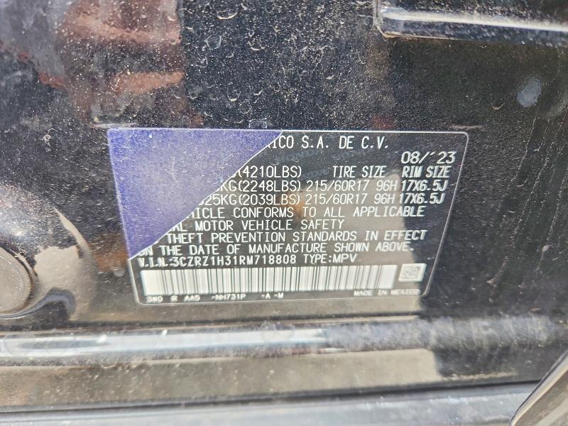 2024 Honda Hr-v მანქანა იყიდება აუქციონზე, vin: 3CZRZ1H31RM718808, აუქციონის ნომერი: 47068086