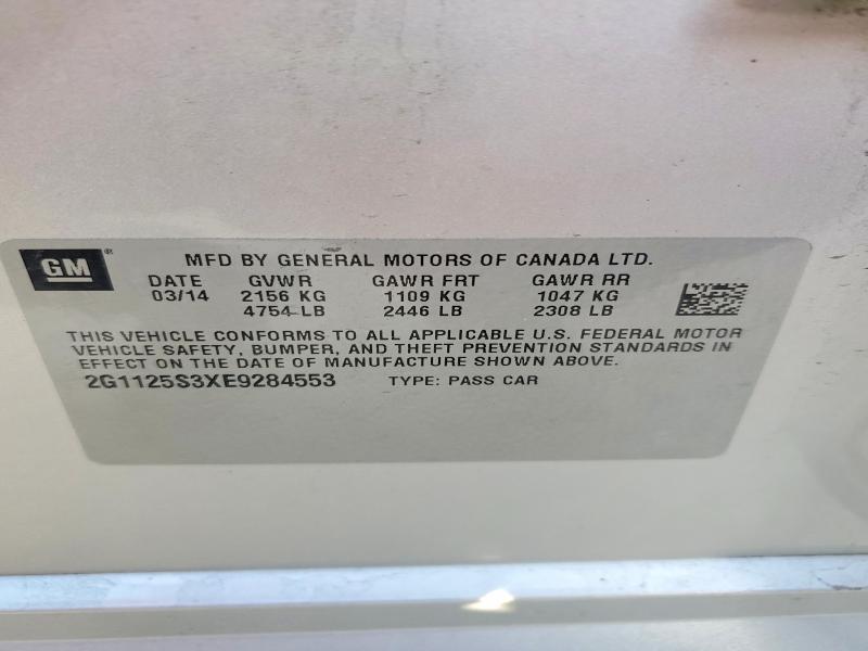 Продажа на аукционе авто 2014 Chevrolet Impala, vin: 2G1125S3XE9284553, номер лота: 41639326
